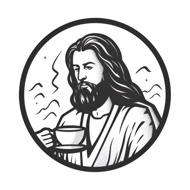 Christian Jesus Drinking Tea by logiamerch