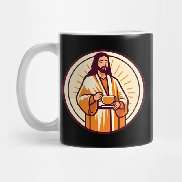 Christian Jesus Drinking Tea by logiamerch