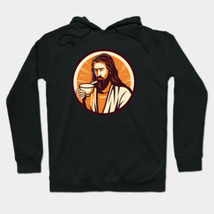 Christian Jesus Drinking Tea Hoodie