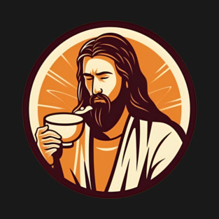 Christian Jesus Drinking Tea T-Shirt