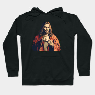 Christian Jesus Drinking Tea Hoodie