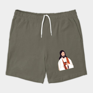 Christian Jesus Drinking Tea Shorts