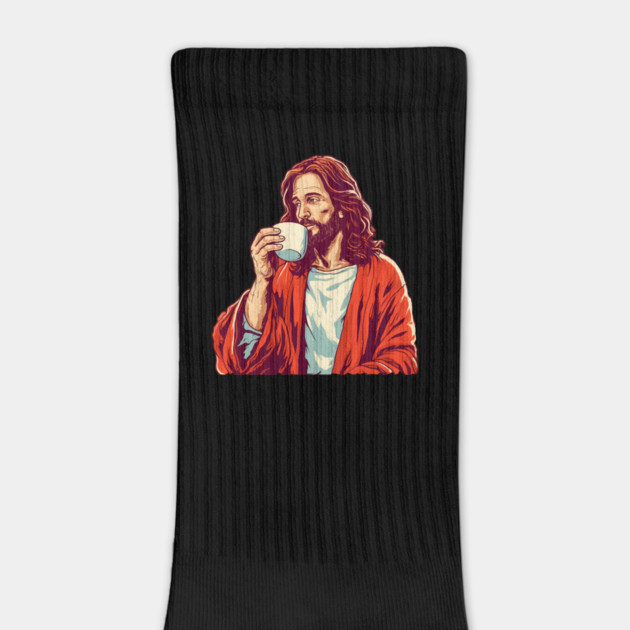 Christian Jesus Drinking Tea by logiamerch