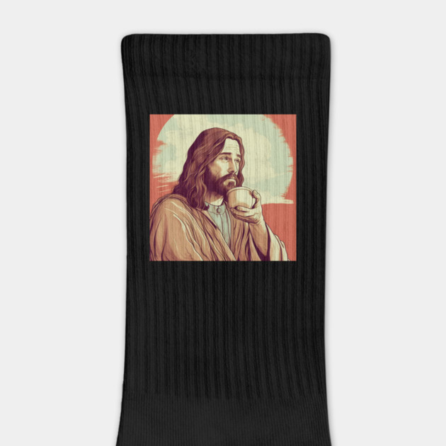 Christian Jesus Drinking Tea by logiamerch