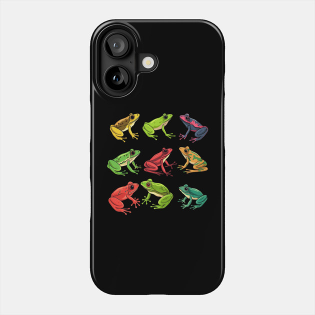 Colorful Frogs, Tropical Animal, Love Frogs Phone Case by logiamerch