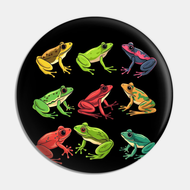 Colorful Frogs, Tropical Animal, Love Frogs Pin by logiamerch