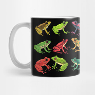 Colorful Frogs, Tropical Animal, Love Frogs Mug