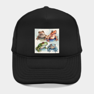 Colorful Frogs, Tropical Animal, Love Frogs Hat