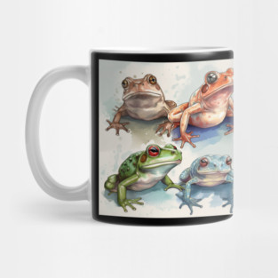 Colorful Frogs, Tropical Animal, Love Frogs Mug