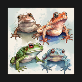 Colorful Frogs, Tropical Animal, Love Frogs T-Shirt