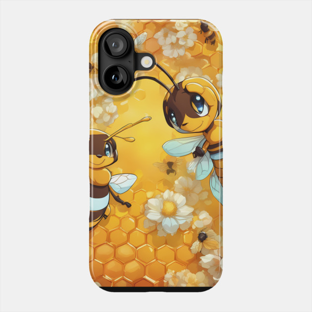 Honeyed Anime Charms Phone Case by animegirlnft