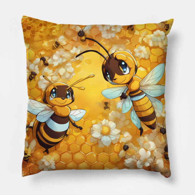 Honeyed Anime Charms Pillow by animegirlnft