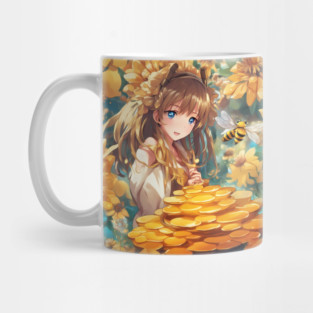 creating of anime bees Mug