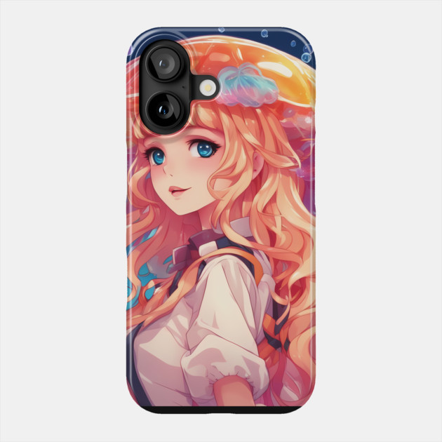 creating jellyfish umbrella Phone Case by animegirlnft