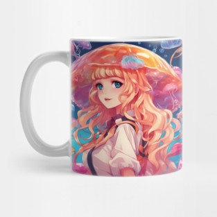 creating jellyfish umbrella Mug