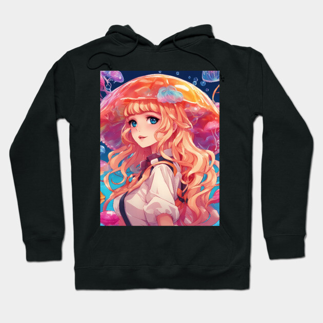 creating jellyfish umbrella Hoodie by animegirlnft