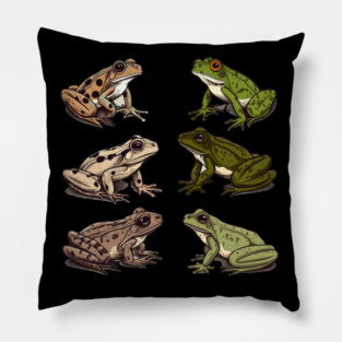 Frogs, Tropical Animal, Love Frogs Pillow