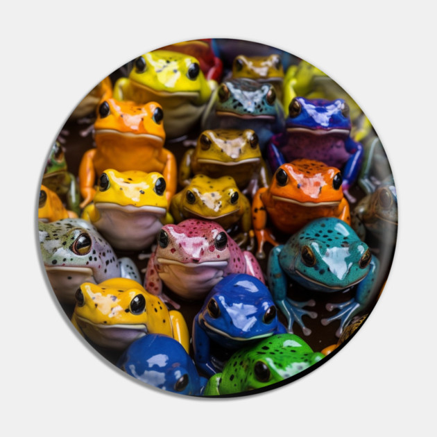 Colorful Frogs, Tropical Animal, Love Frogs Pin by logiamerch