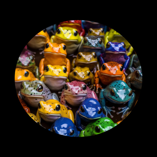 Colorful Frogs, Tropical Animal, Love Frogs by logiamerch