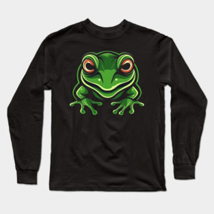 Green Frog, Tropical Animal, Love Frogs Long Sleeve T-Shirt