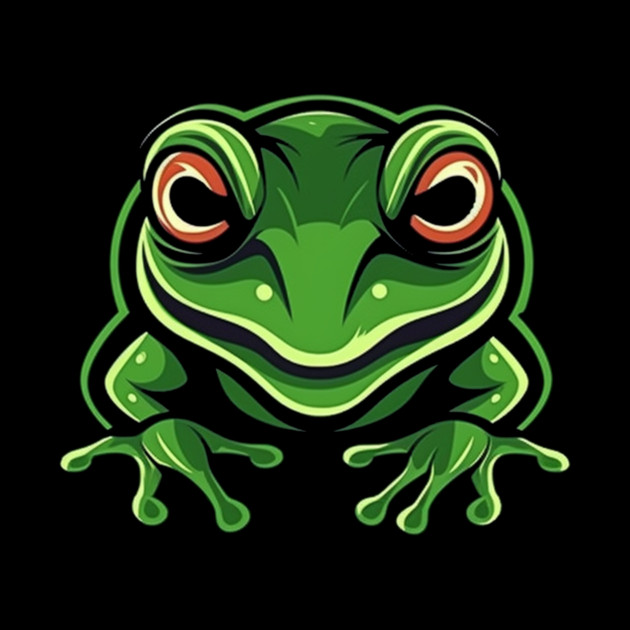 Green Frog, Tropical Animal, Love Frogs by logiamerch