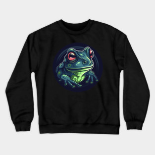 Green Frog, Tropical Animal, Love Frogs Crewneck Sweatshirt