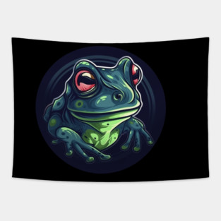 Green Frog, Tropical Animal, Love Frogs Tapestry
