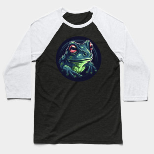Green Frog, Tropical Animal, Love Frogs Baseball T-Shirt