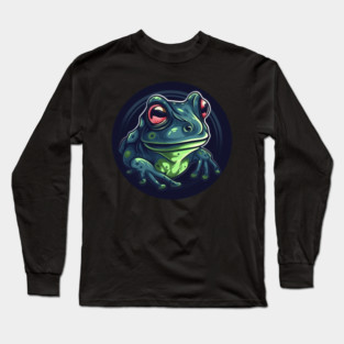 Green Frog, Tropical Animal, Love Frogs Long Sleeve T-Shirt