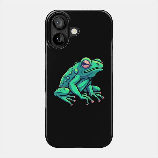 Green Frog, Tropical Animal, Love Frogs Phone Case by logiamerch