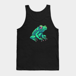 Green Frog, Tropical Animal, Love Frogs Tank Top