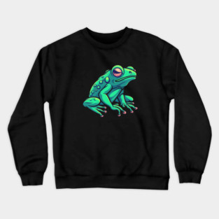 Green Frog, Tropical Animal, Love Frogs Crewneck Sweatshirt