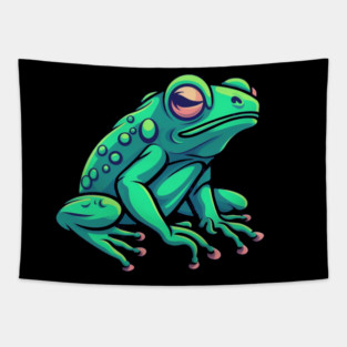 Green Frog, Tropical Animal, Love Frogs Tapestry
