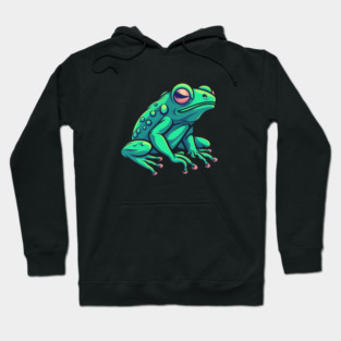 Green Frog, Tropical Animal, Love Frogs Hoodie