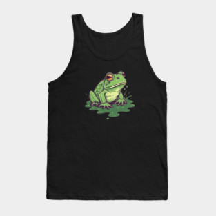 Green Frog, Tropical Animal, Love Frogs Tank Top
