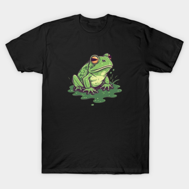 Green Frog, Tropical Animal, Love Frogs T-Shirt by logiamerch