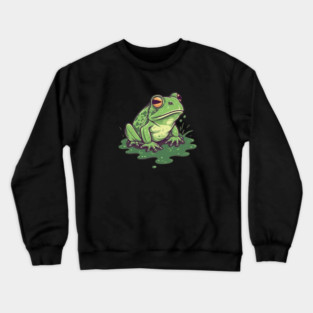 Green Frog, Tropical Animal, Love Frogs Crewneck Sweatshirt