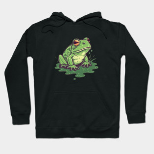Green Frog, Tropical Animal, Love Frogs Hoodie