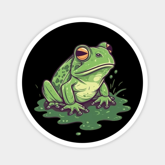 Green Frog, Tropical Animal, Love Frogs Magnet by logiamerch