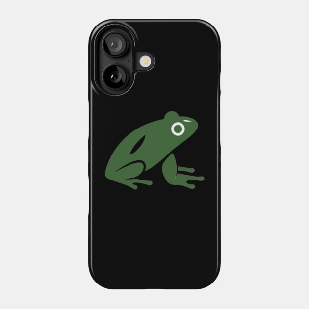 Green Minimal Frog, Tropical Animal, Love Frogs Phone Case by logiamerch