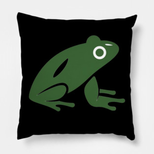 Green Minimal Frog, Tropical Animal, Love Frogs Pillow