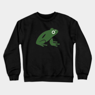 Green Minimal Frog, Tropical Animal, Love Frogs Crewneck Sweatshirt
