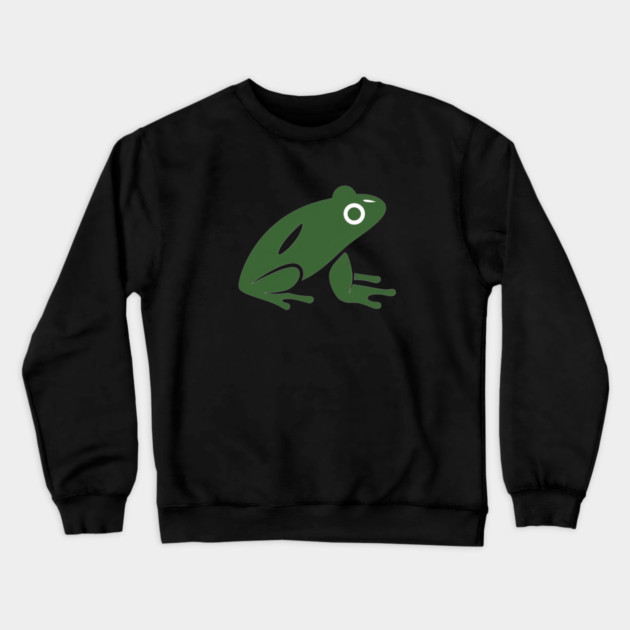 Green Minimal Frog, Tropical Animal, Love Frogs Crewneck Sweatshirt by logiamerch