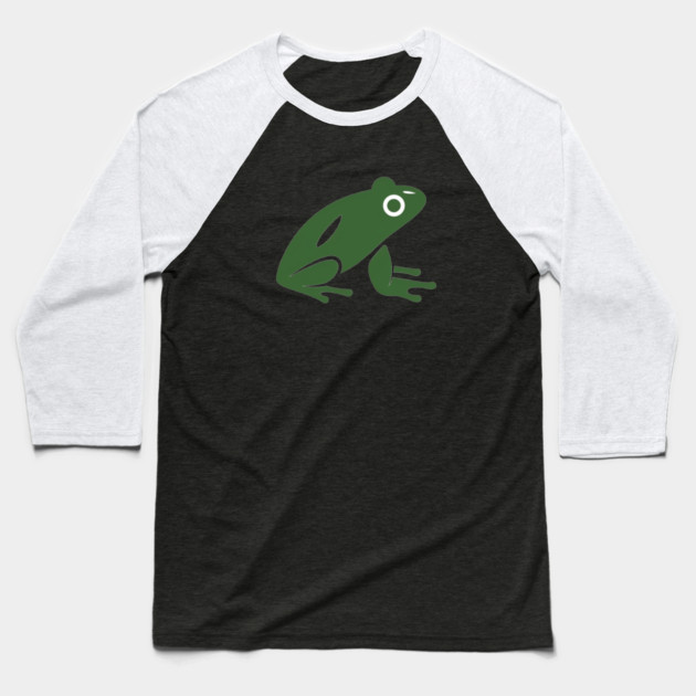 Green Minimal Frog, Tropical Animal, Love Frogs Baseball T-Shirt by logiamerch