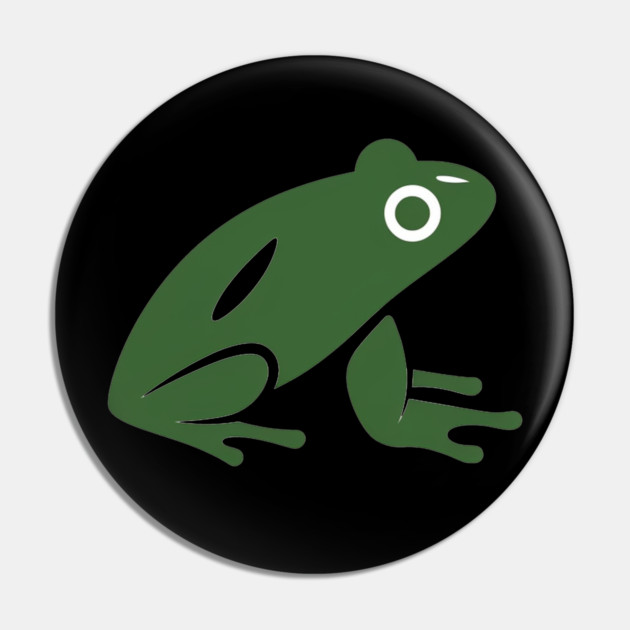 Green Minimal Frog, Tropical Animal, Love Frogs Pin by logiamerch