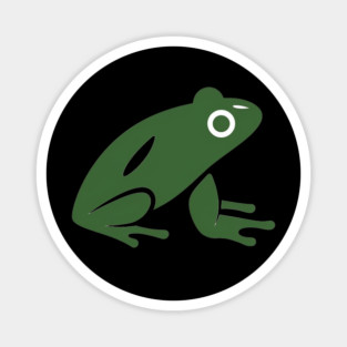 Green Minimal Frog, Tropical Animal, Love Frogs Magnet