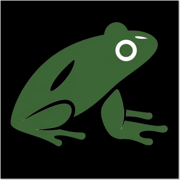 Green Minimal Frog, Tropical Animal, Love Frogs Wall Art by logiamerch