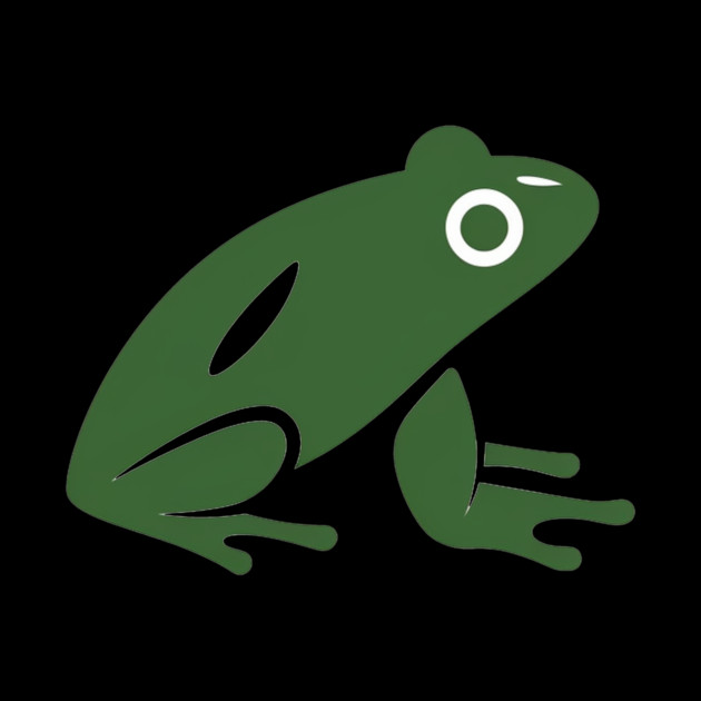 Green Minimal Frog, Tropical Animal, Love Frogs by logiamerch