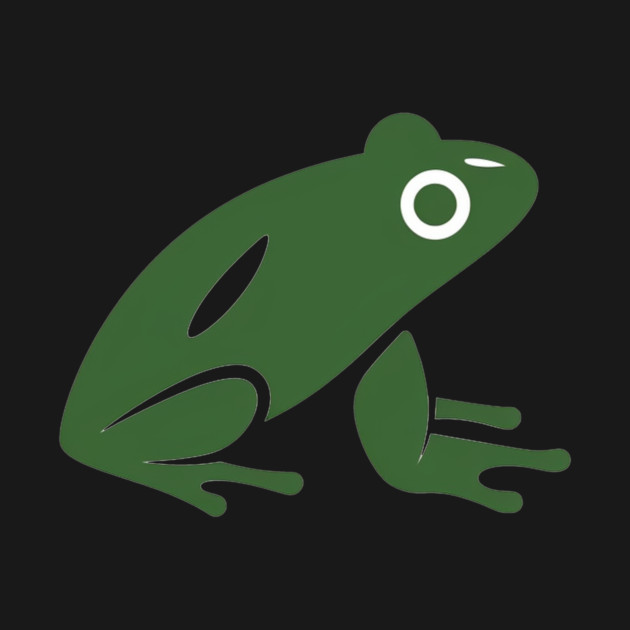 Green Minimal Frog, Tropical Animal, Love Frogs by logiamerch