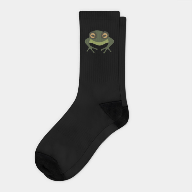 Minimal Green Frog, Tropical Animal, Love Frogs Socks by logiamerch